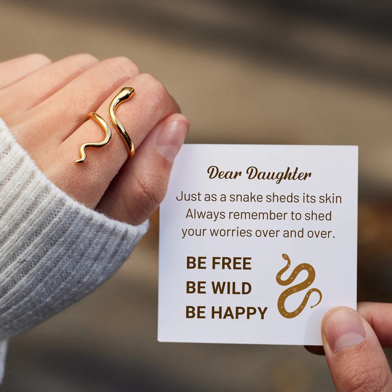 Serpent Loop Ring