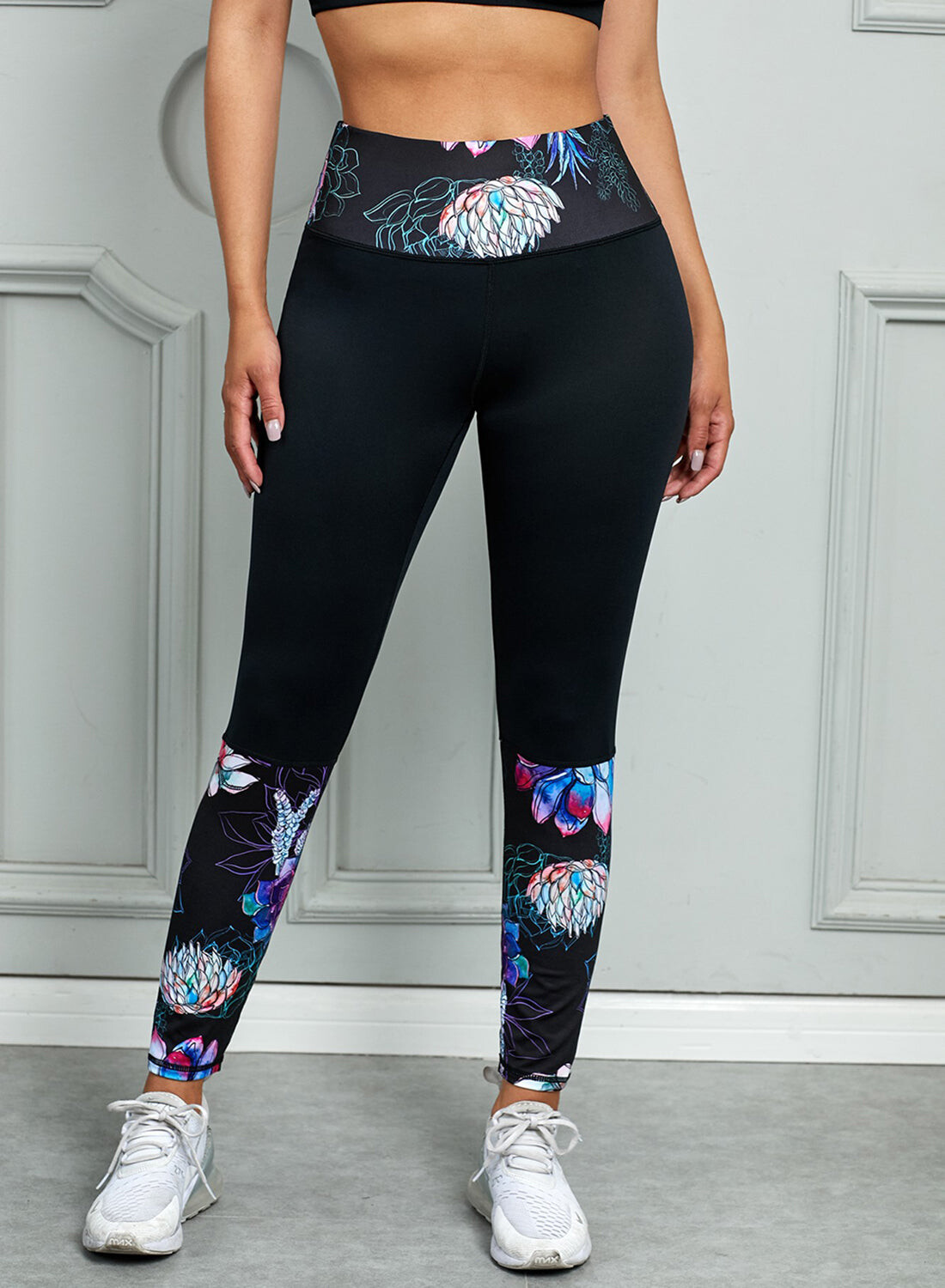 Floral Harmony High-Waist Leggings