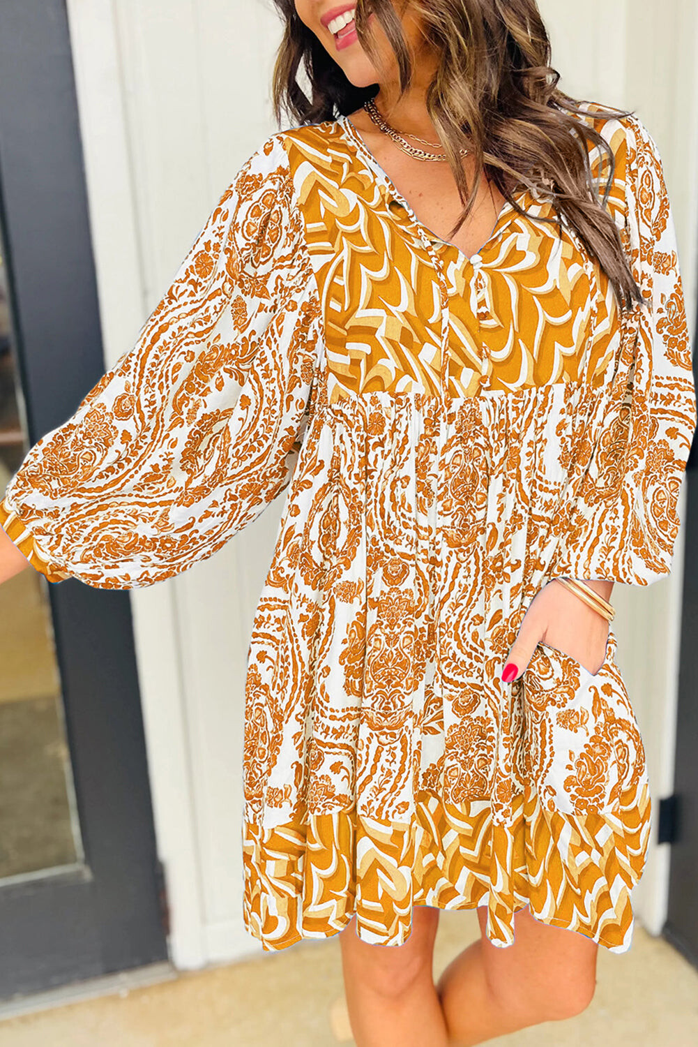 Autumn Waves Dress