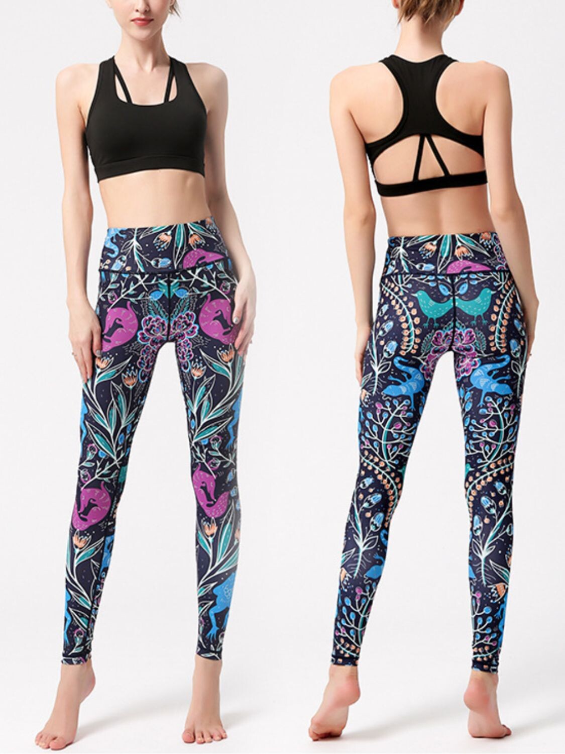 Majestic Print High-Waist Leggings