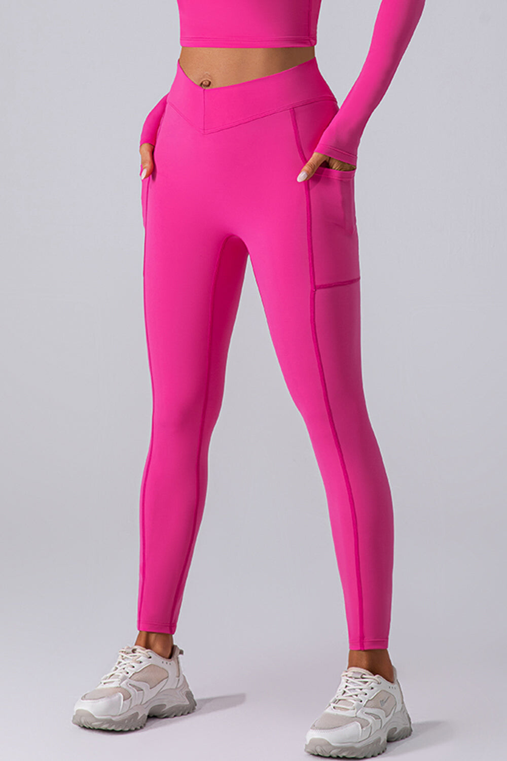 Glow High Waist Leggings with Pockets
