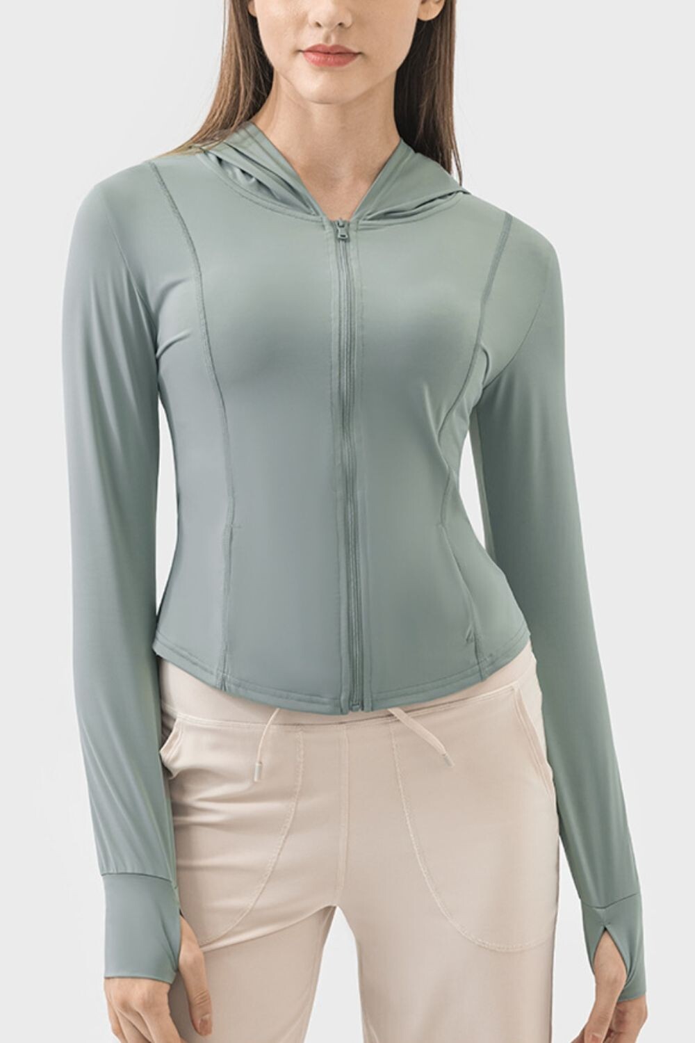Grateful Zip Pocketed Hoodie
