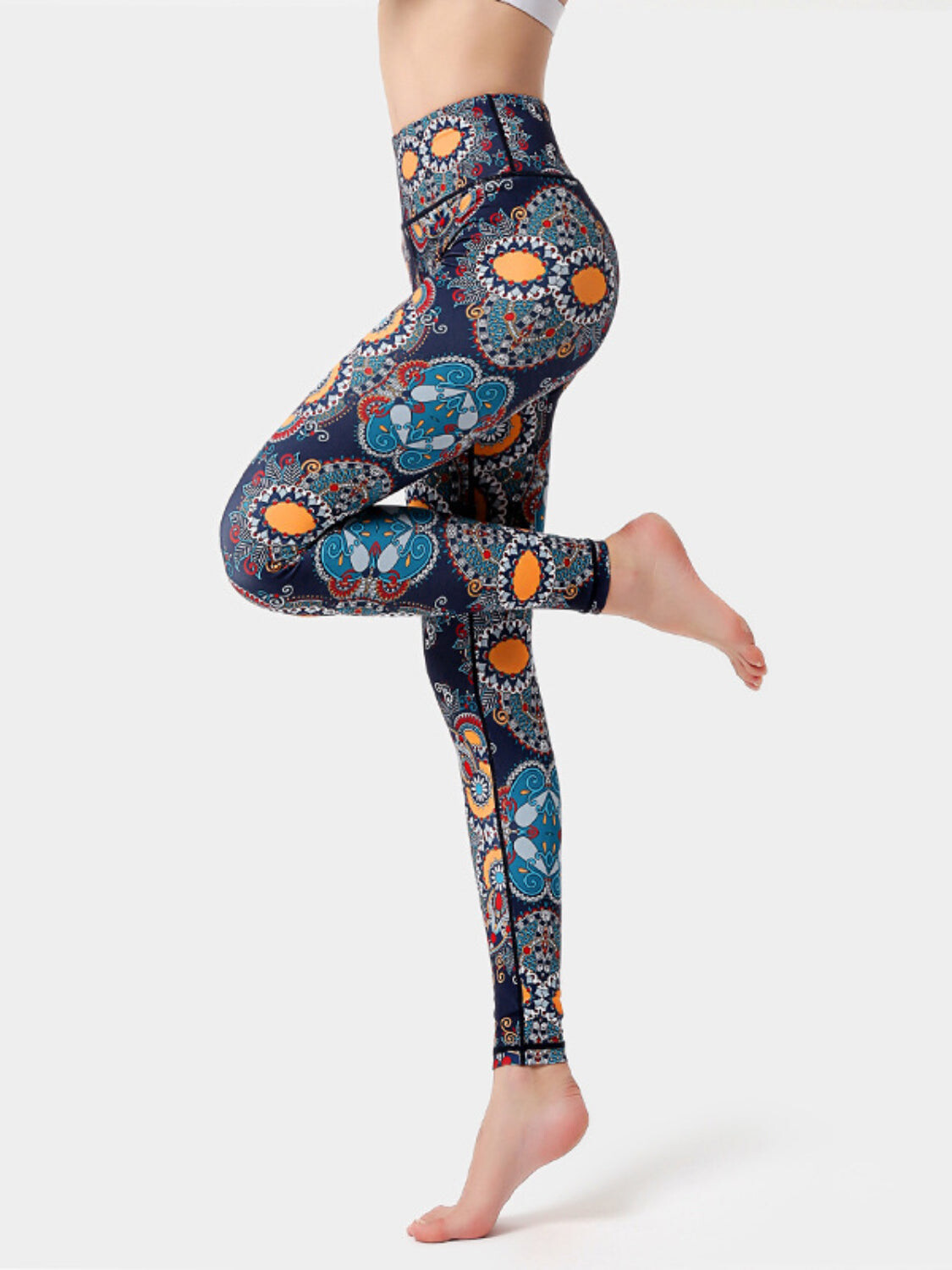 Majestic Print High-Waist Leggings