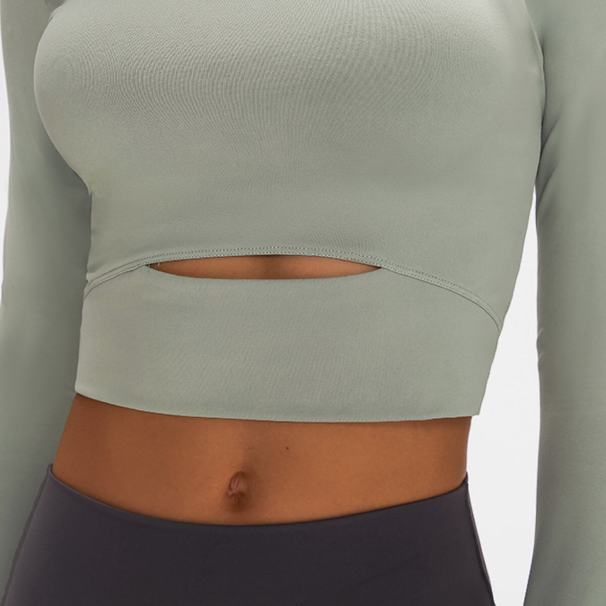 Cinder Glow Long Sleeve Crop Top