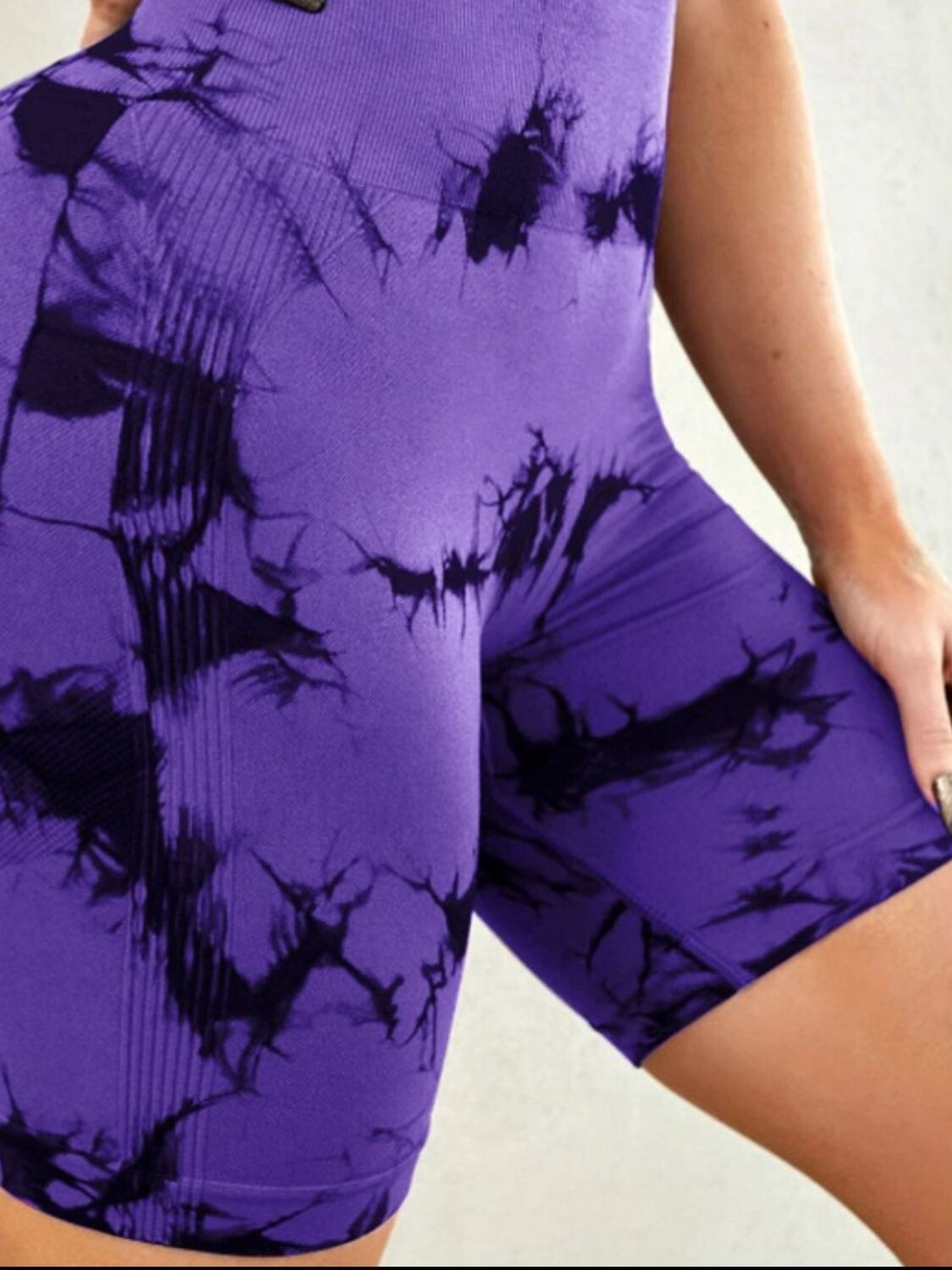 Lunar Vibe High-Waist Tie-Dye Shorts