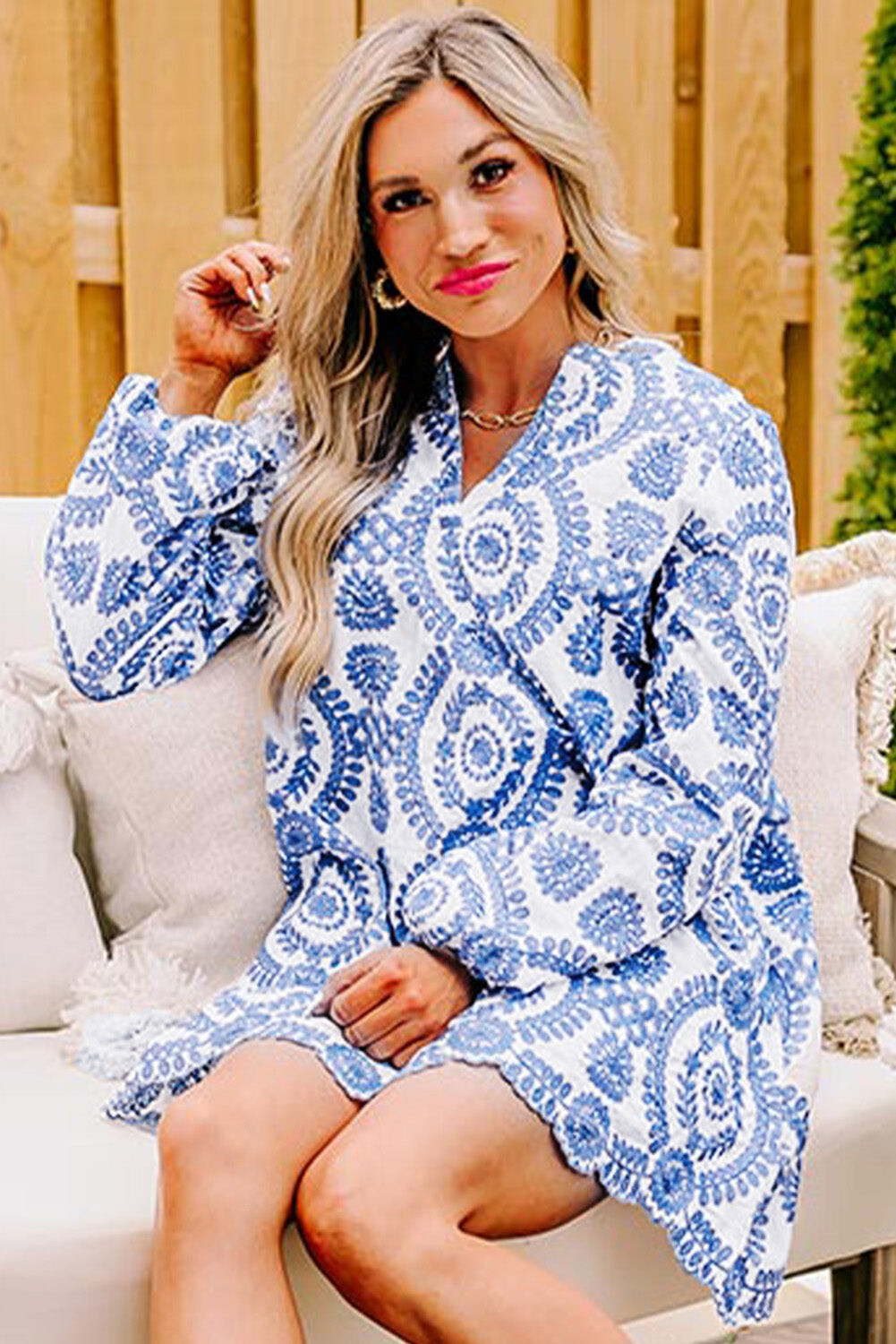 Azure Blossom Dress