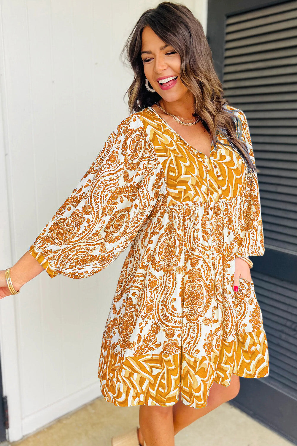 Autumn Waves Dress