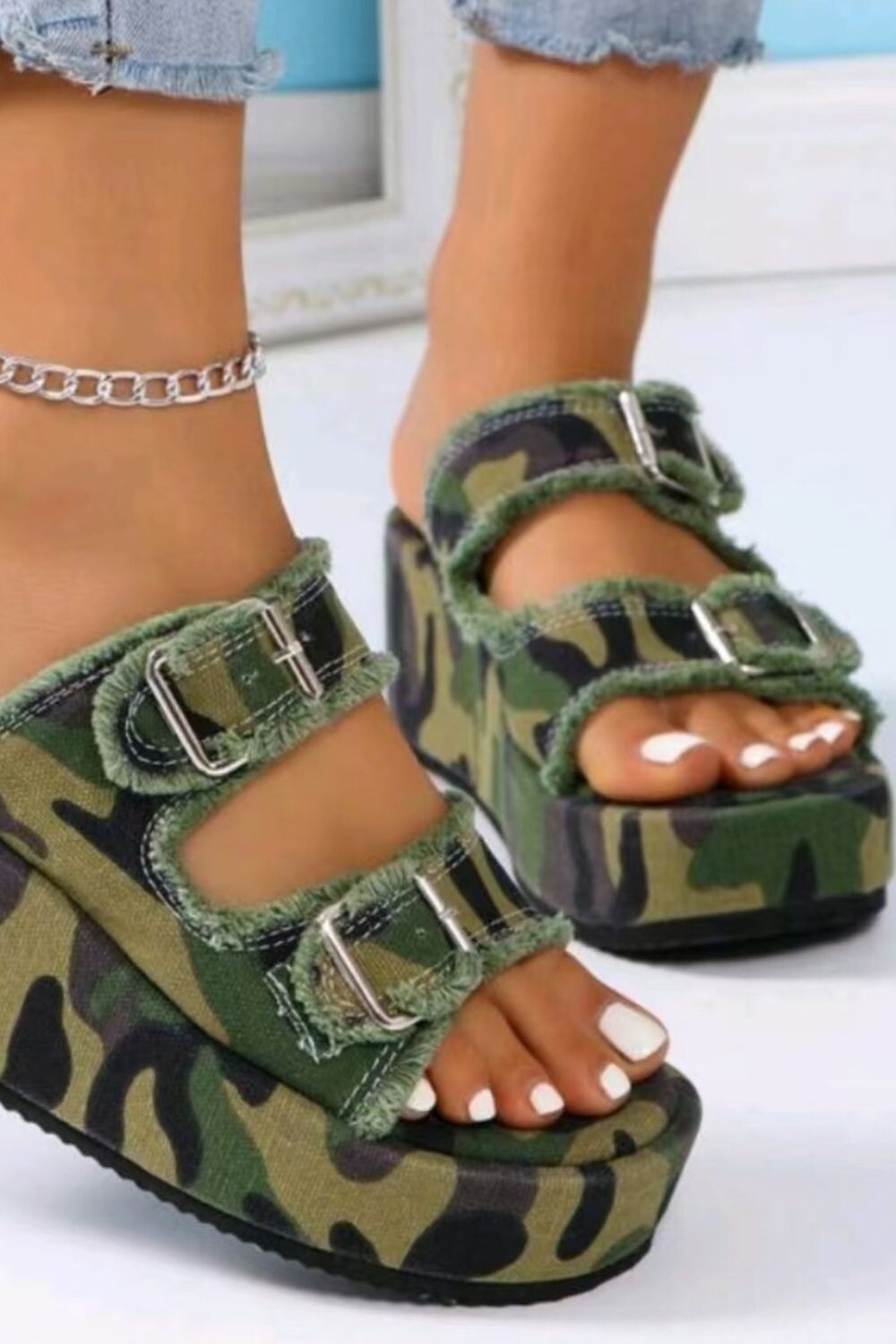 Denim Flair Sandals