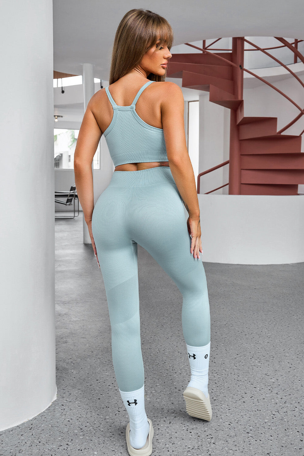 Equinox Cropped Tank & High-Waist Leggings Set
