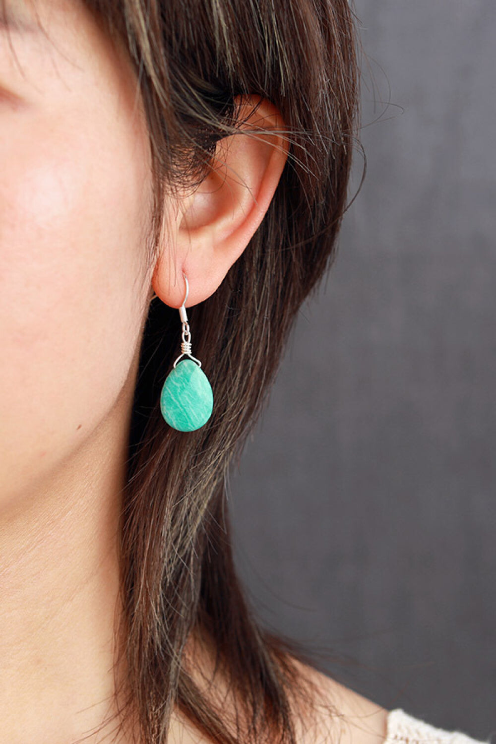 Aqua Drop Earrings