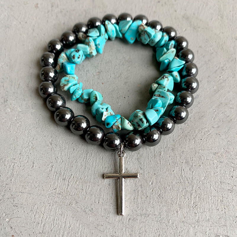 Turquoise Feather Stack