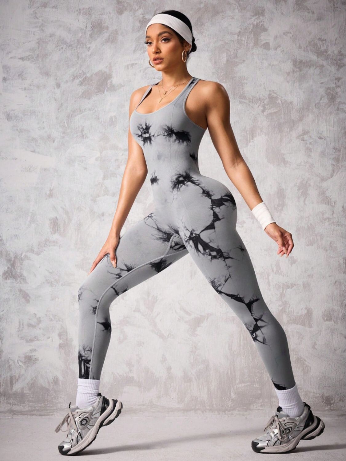 Bamboo Tie-Dye Scoop Jumpsuit