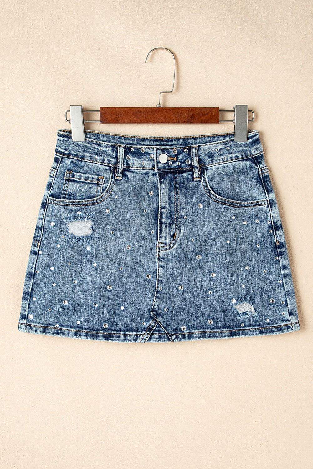 Sparkle Denim Skirt