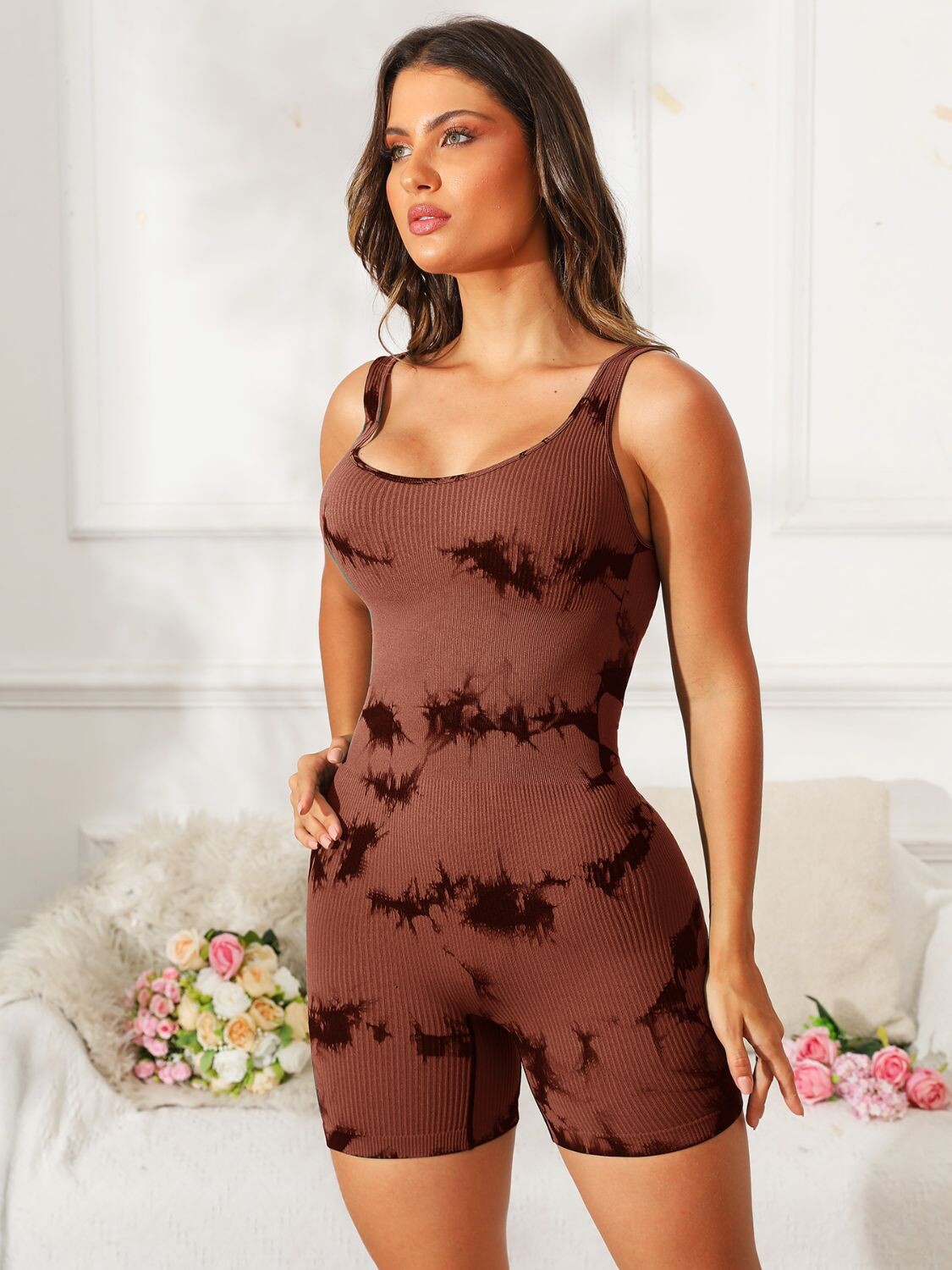 Serenity Tie-Dye Active Romper