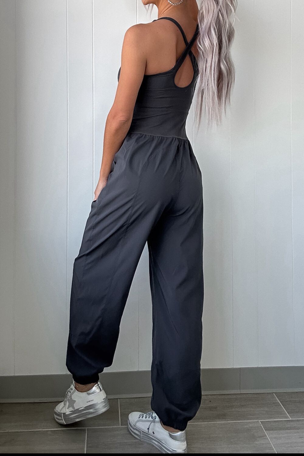 Twilight Cutout Active Jumpsuit