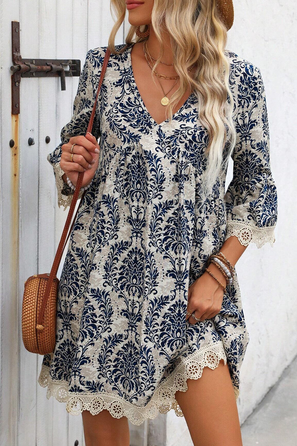 Navy Floral Whimsy