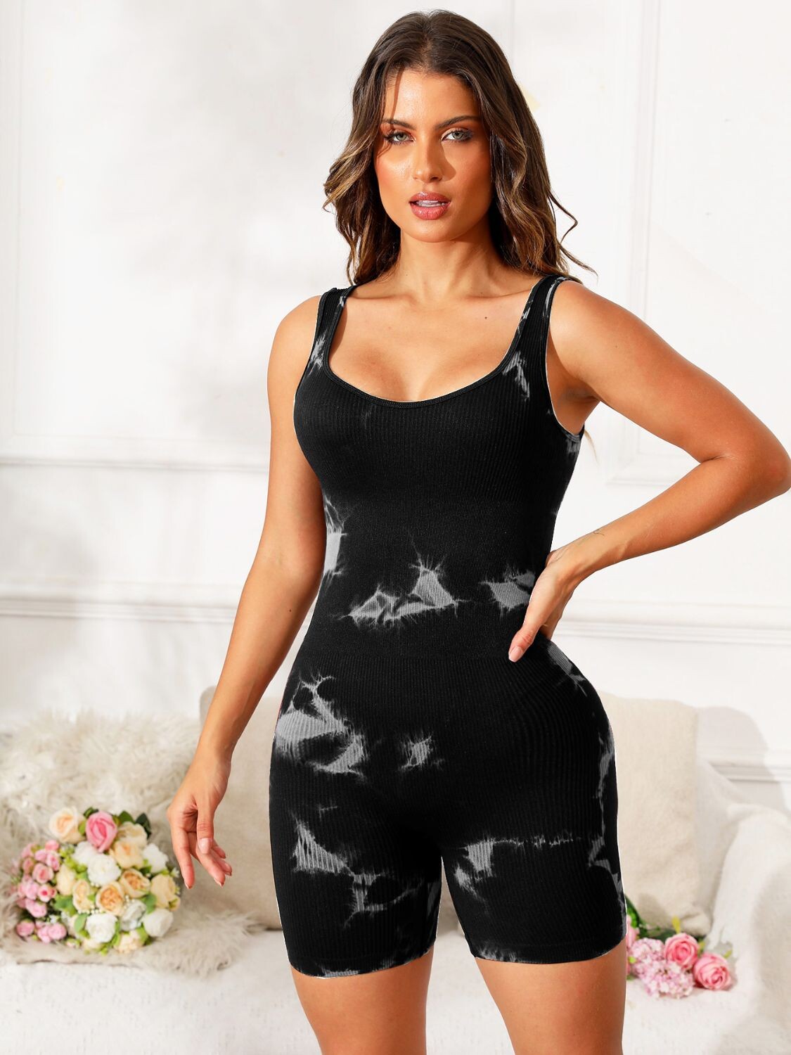 Serenity Tie-Dye Active Romper