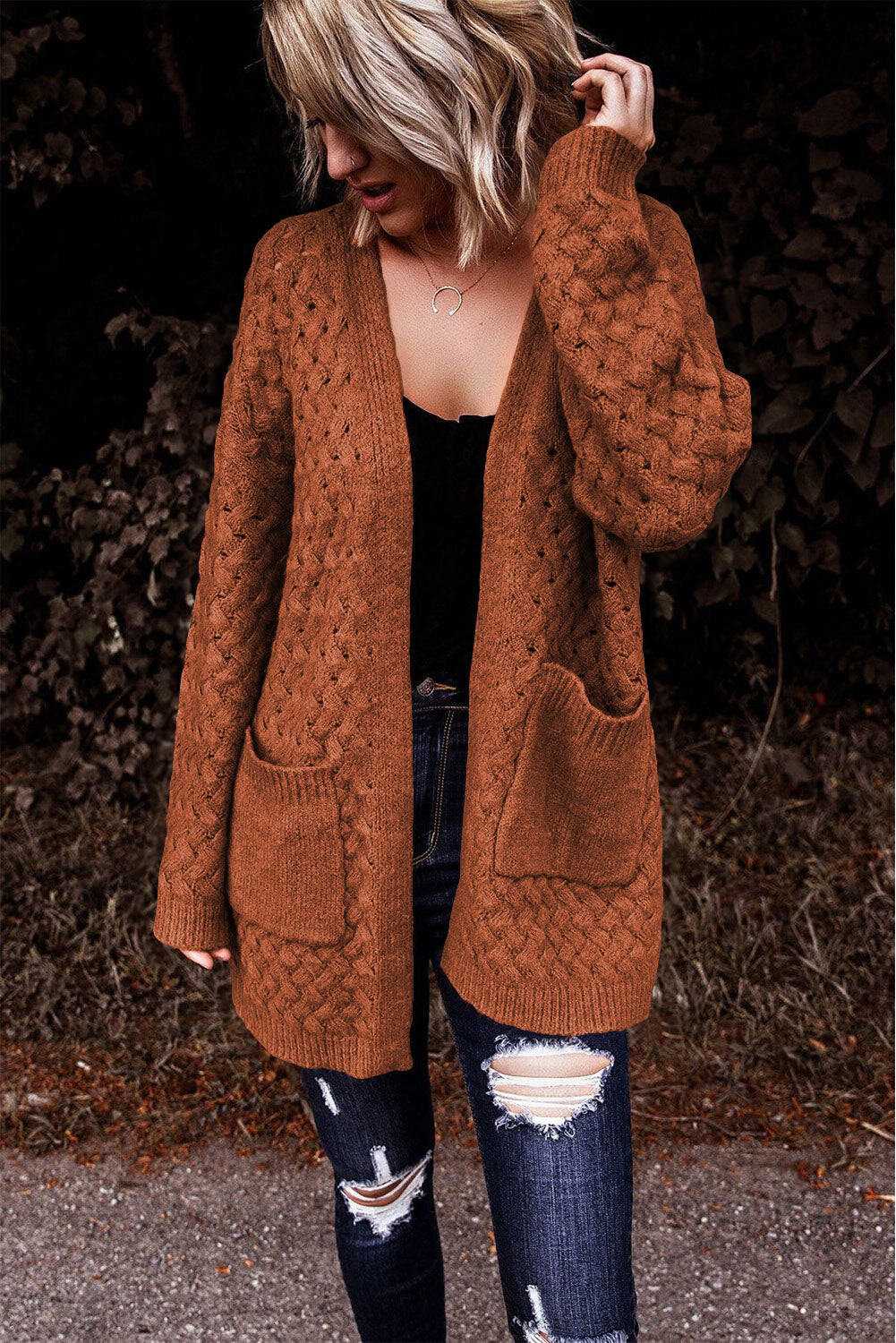 Rustic Weave Cardigan