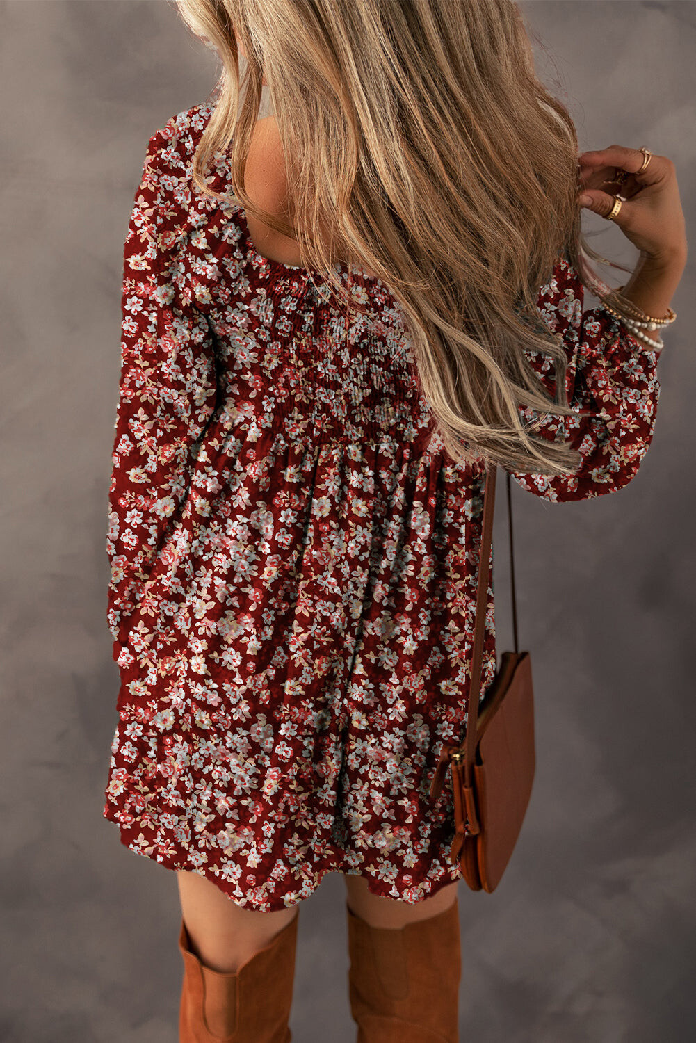 Crimson Blossom Dress