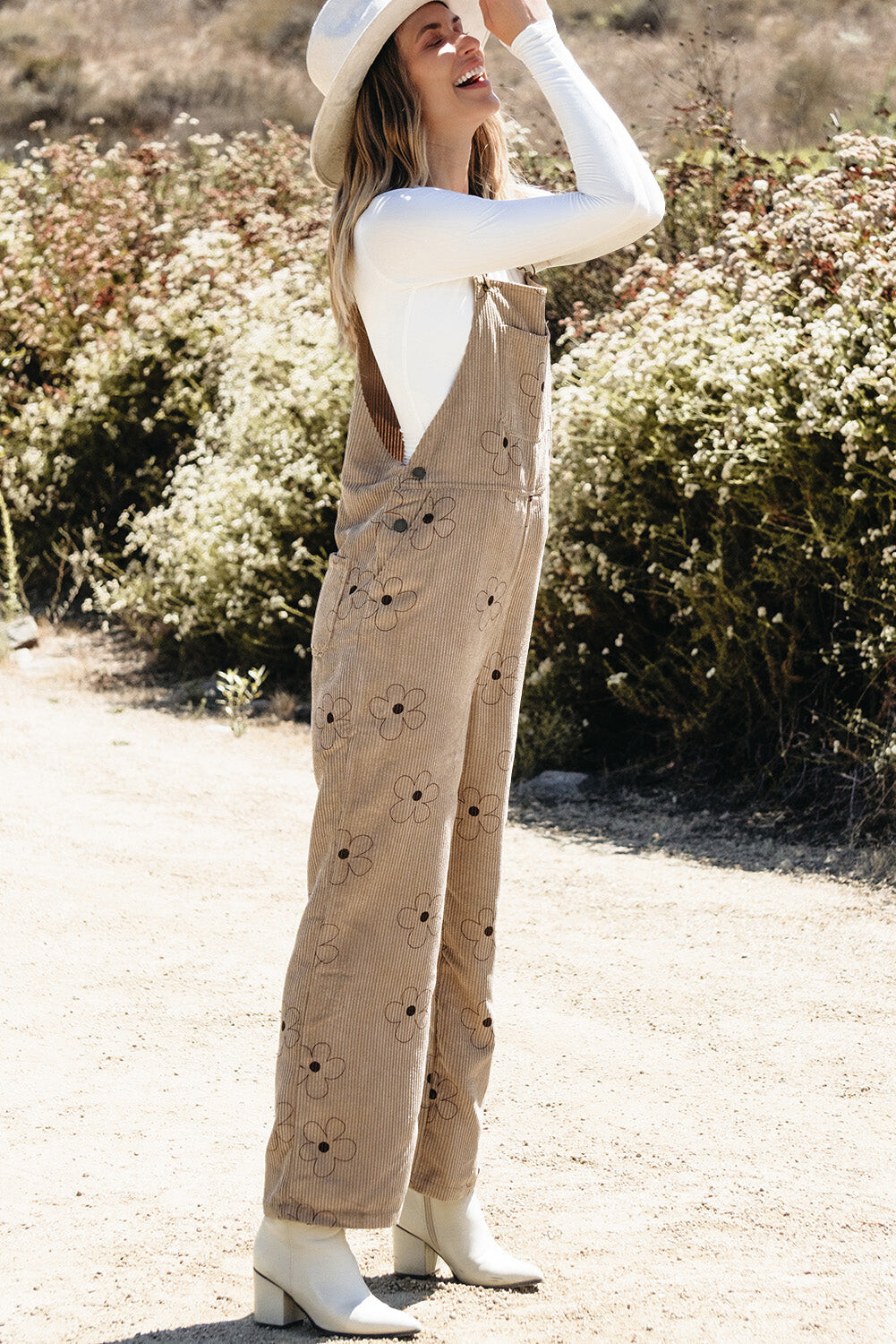 Floral Dune Overalls