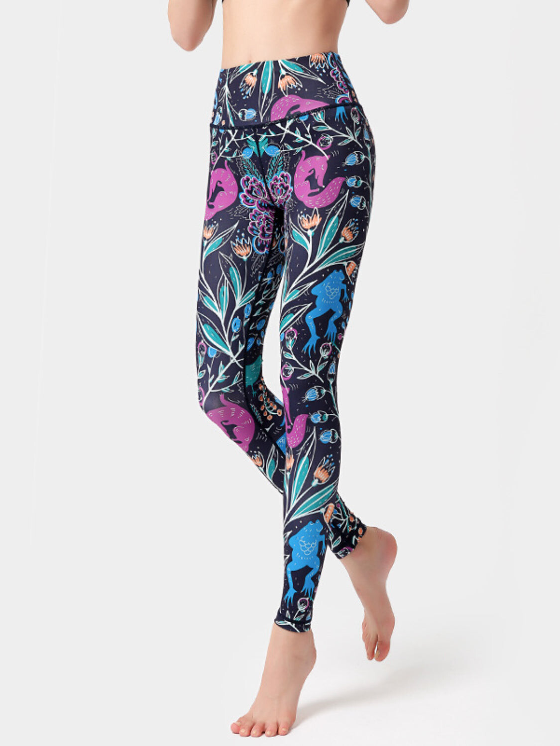 Majestic Print High-Waist Leggings