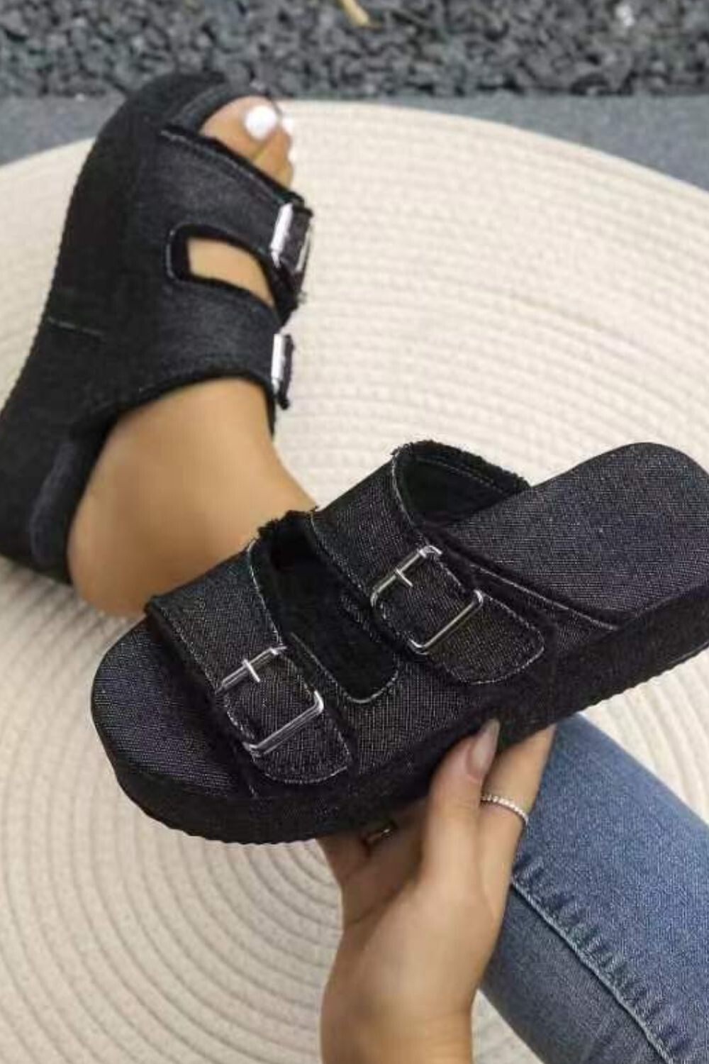 Denim Flair Sandals