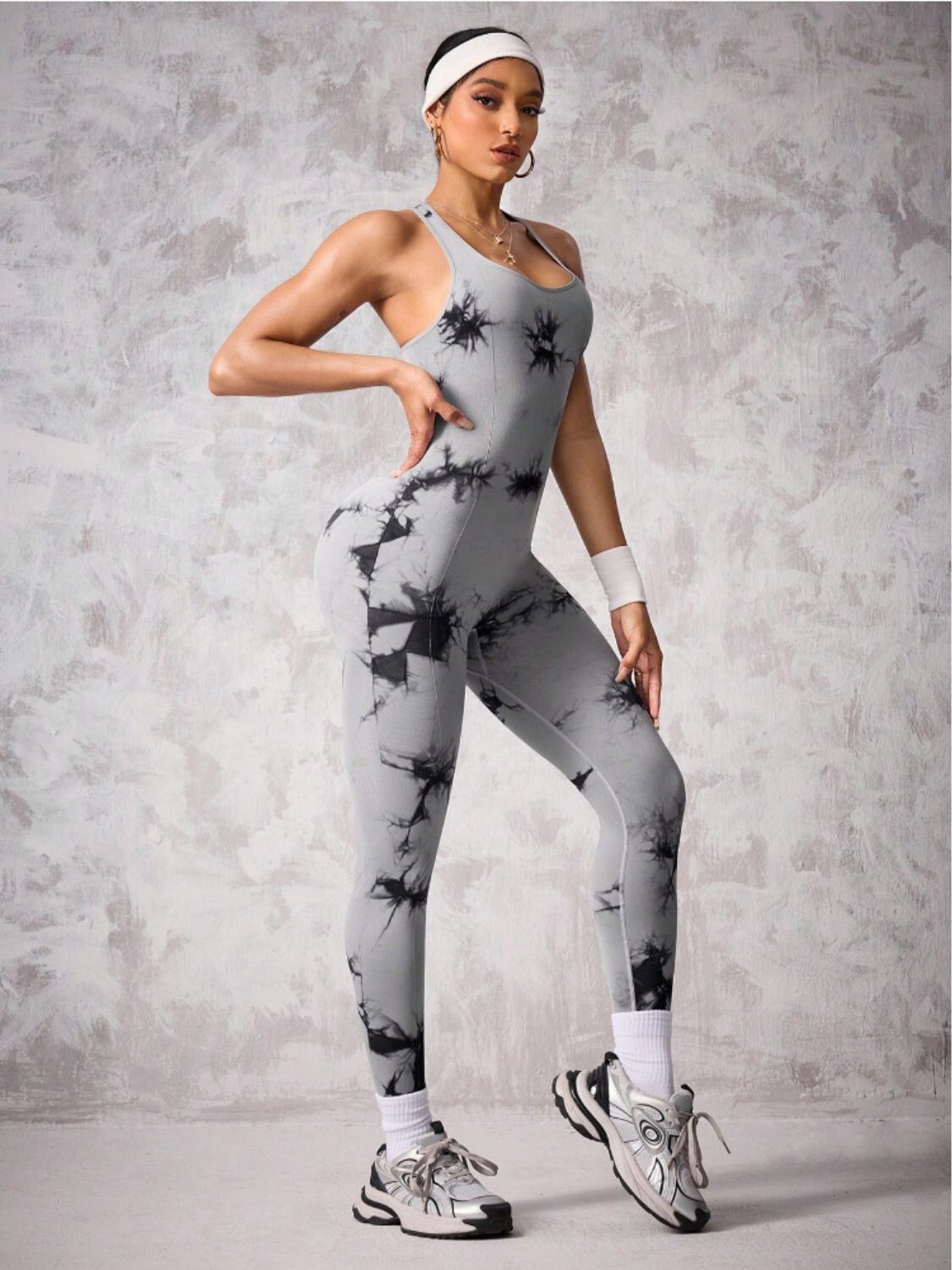 Bamboo Tie-Dye Scoop Jumpsuit