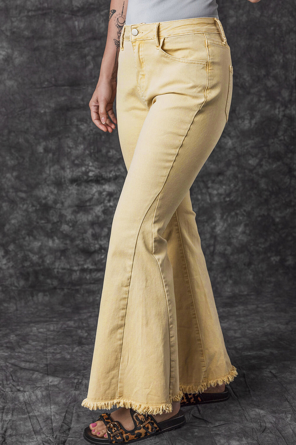 Golden Flare Jeans