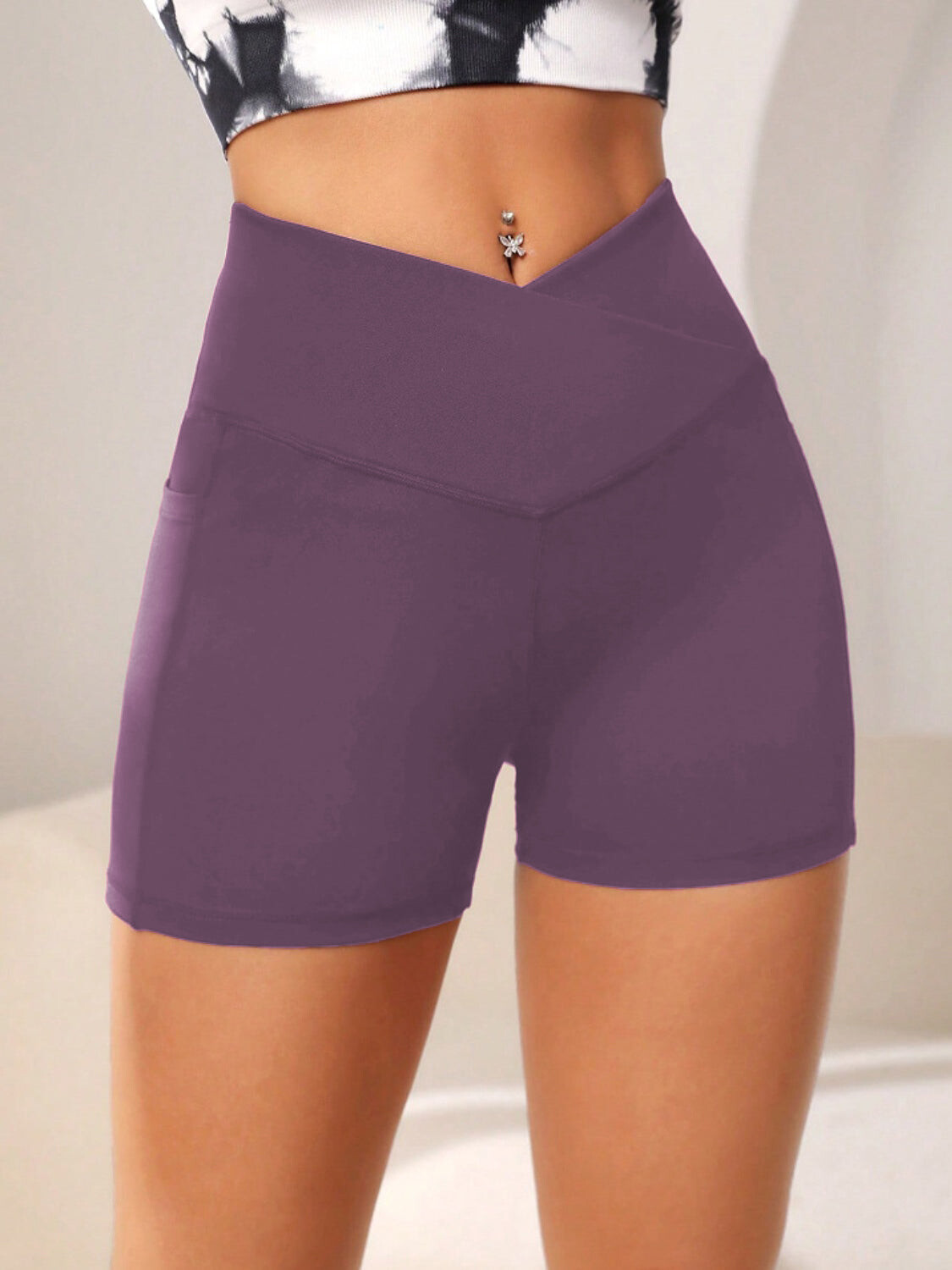 Elevate High Waist Pocket Shorts