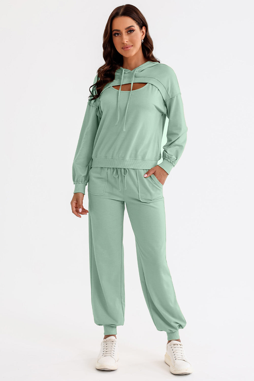 Apex Cutout Hoodie Jogger Set