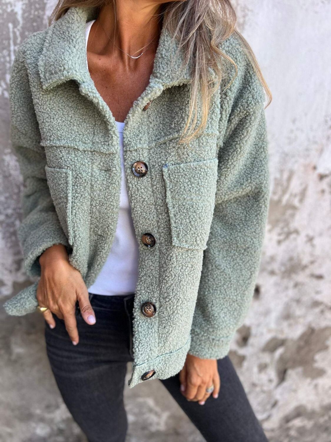 Moss Plush Jacket