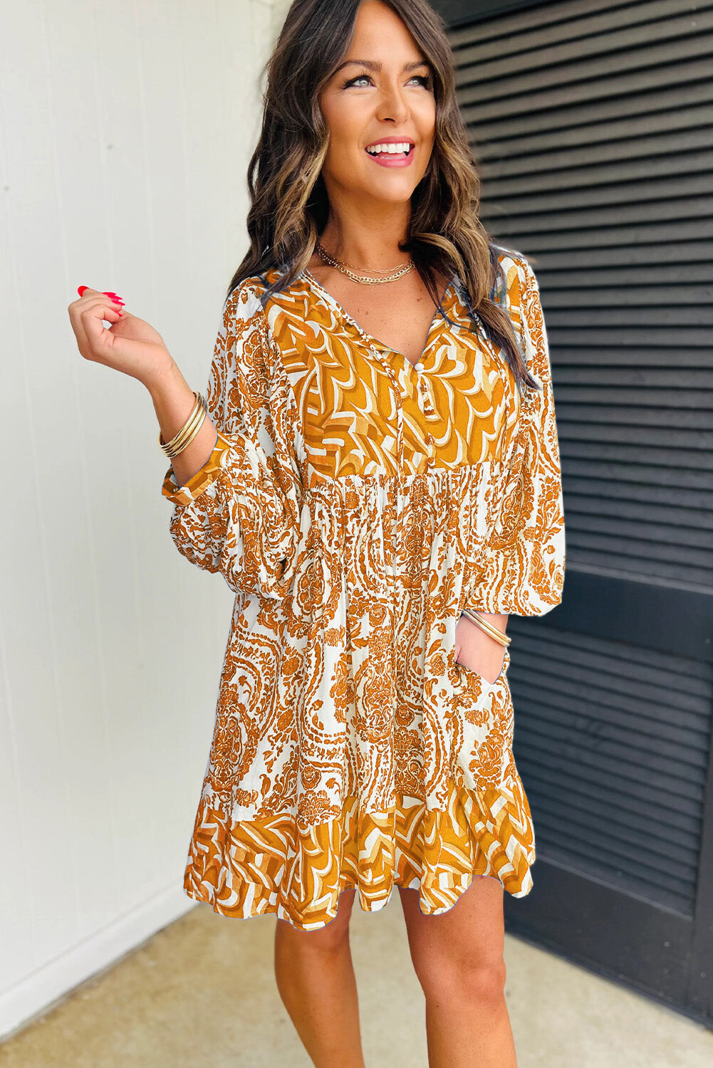 Autumn Waves Dress