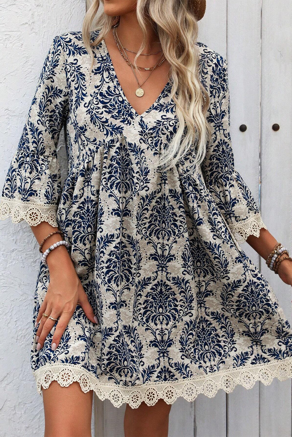 Navy Floral Whimsy