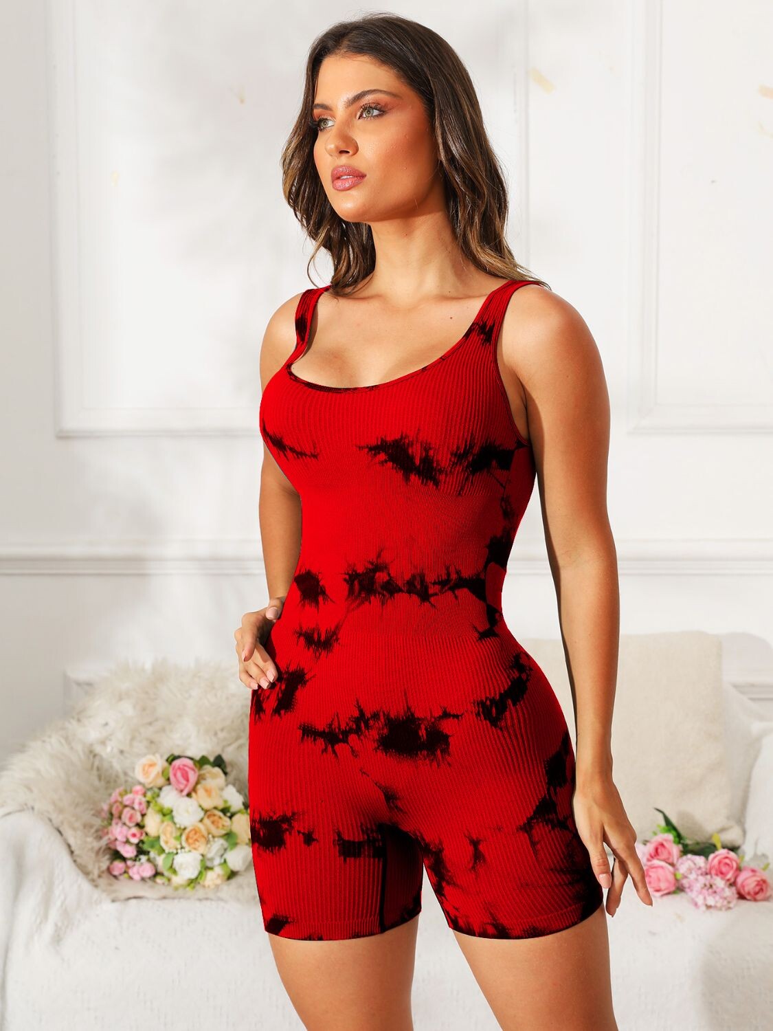 Serenity Tie-Dye Active Romper
