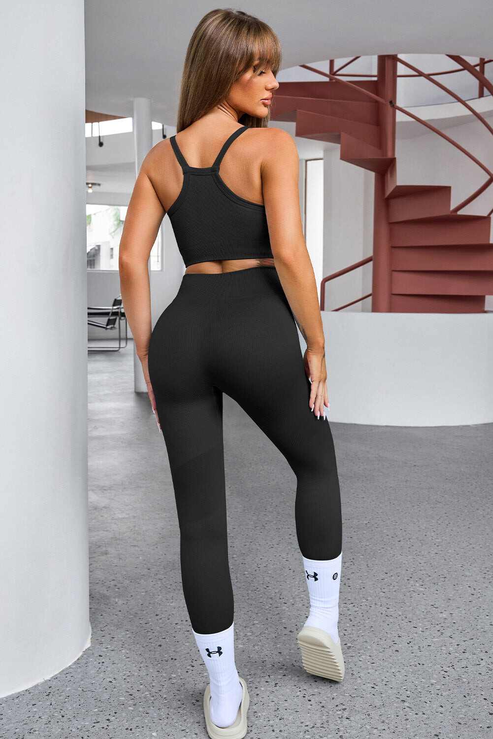 Equinox Cropped Tank & High-Waist Leggings Set