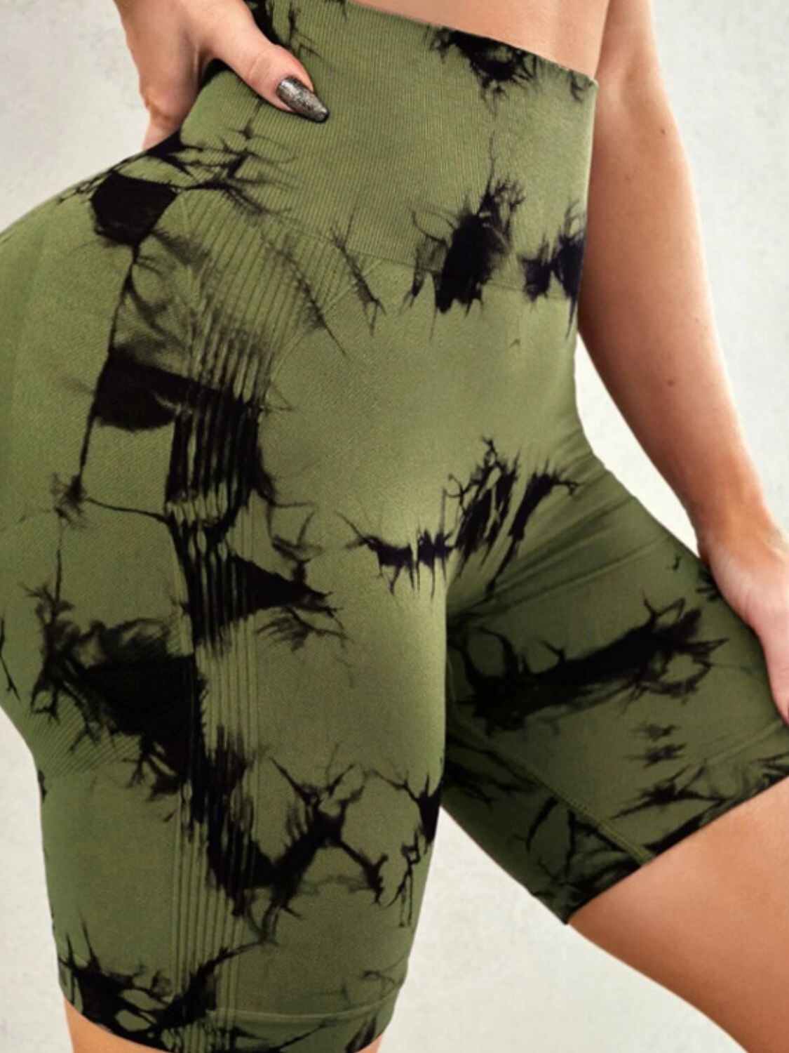 Lunar Vibe High-Waist Tie-Dye Shorts