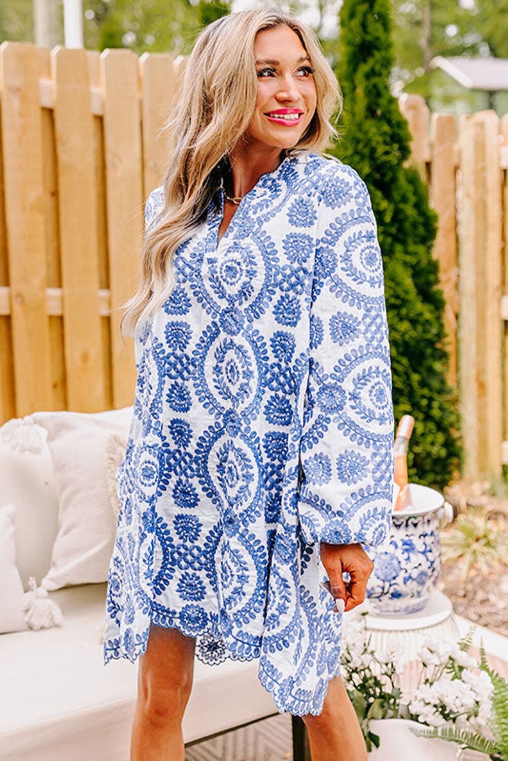 Azure Blossom Dress