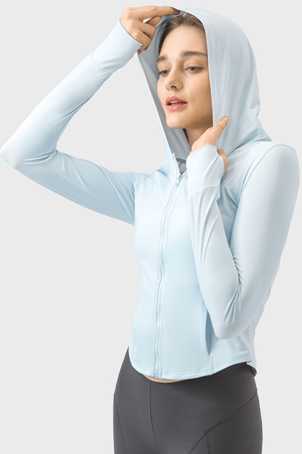 Grateful Zip Pocketed Hoodie