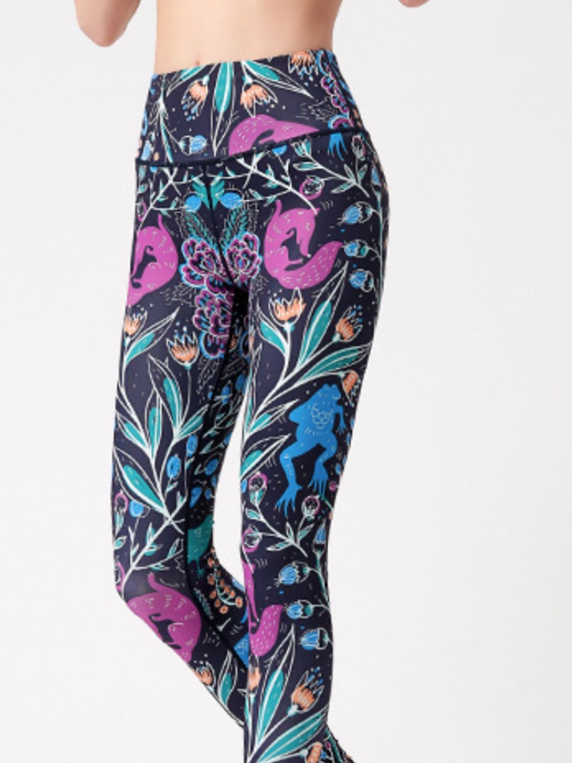 Majestic Print High-Waist Leggings