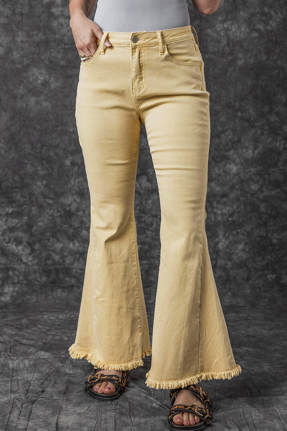 Golden Flare Jeans