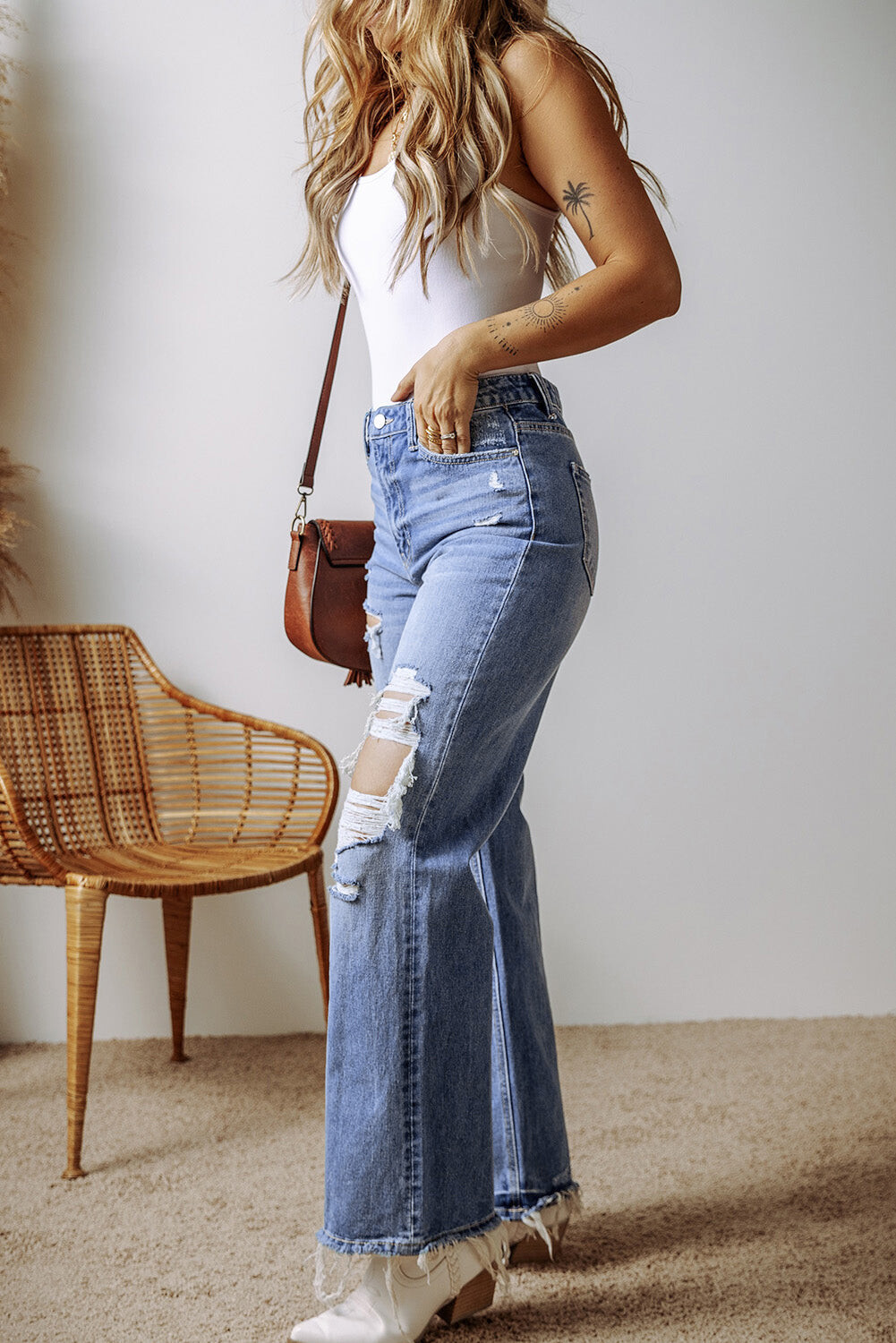 Frayed Freedom Jeans
