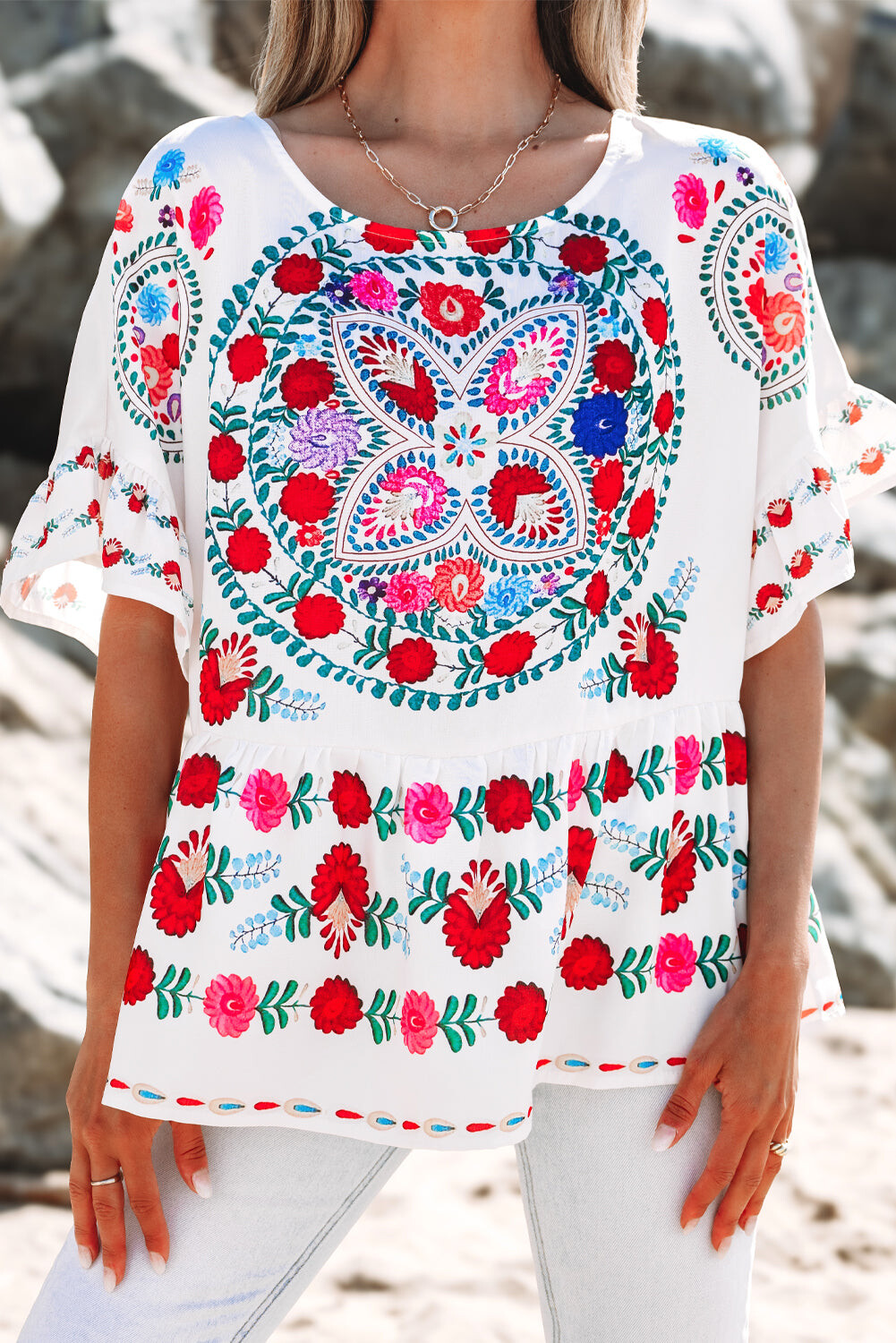 Floral Peplum Bliss