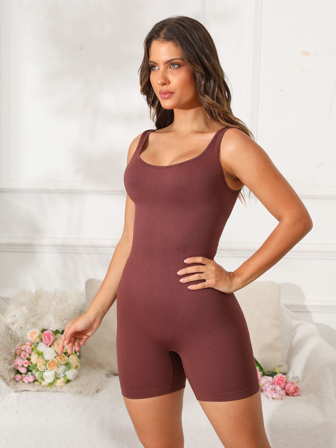 Blossom Scoop Neck Romper
