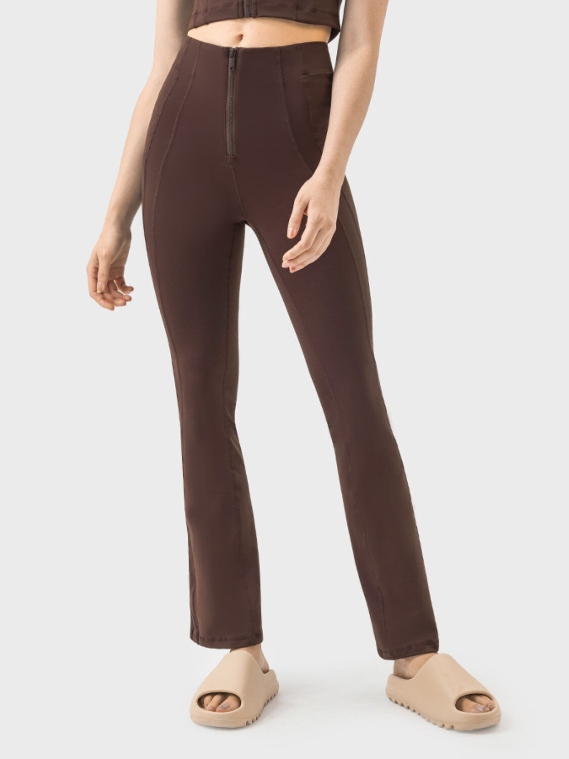 Elevate High Waist Zip Pants