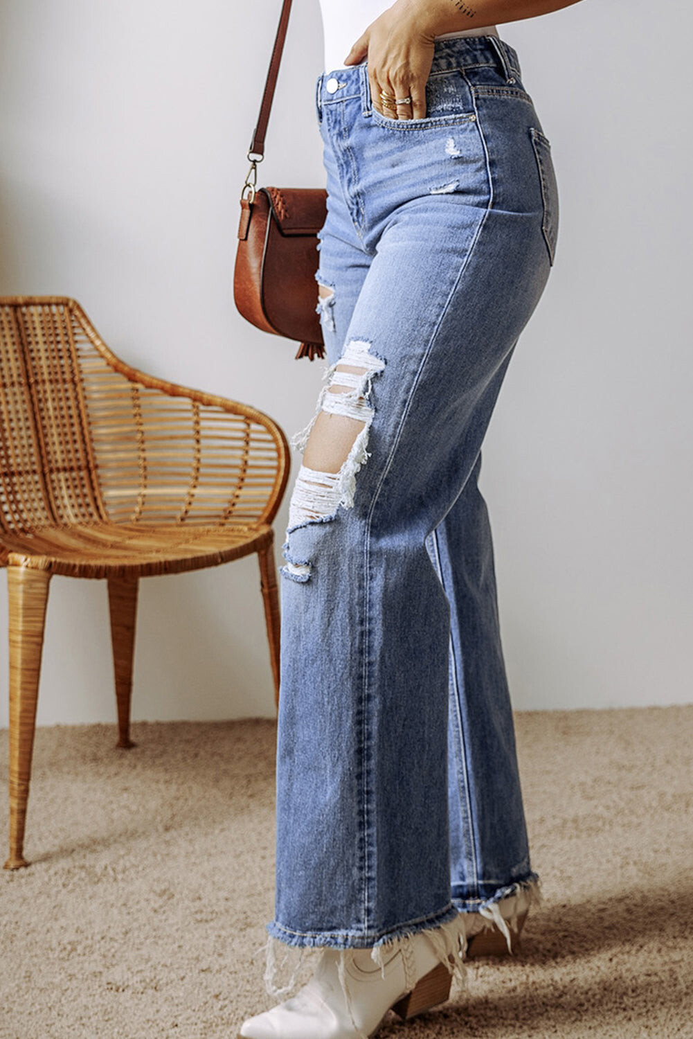 Frayed Freedom Jeans