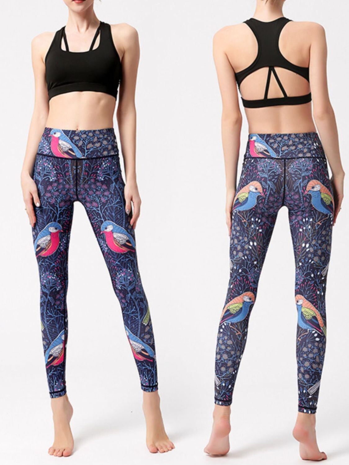 Majestic Print High-Waist Leggings