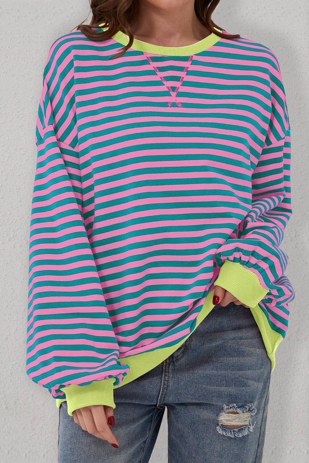 Vibrant Wave Sweater