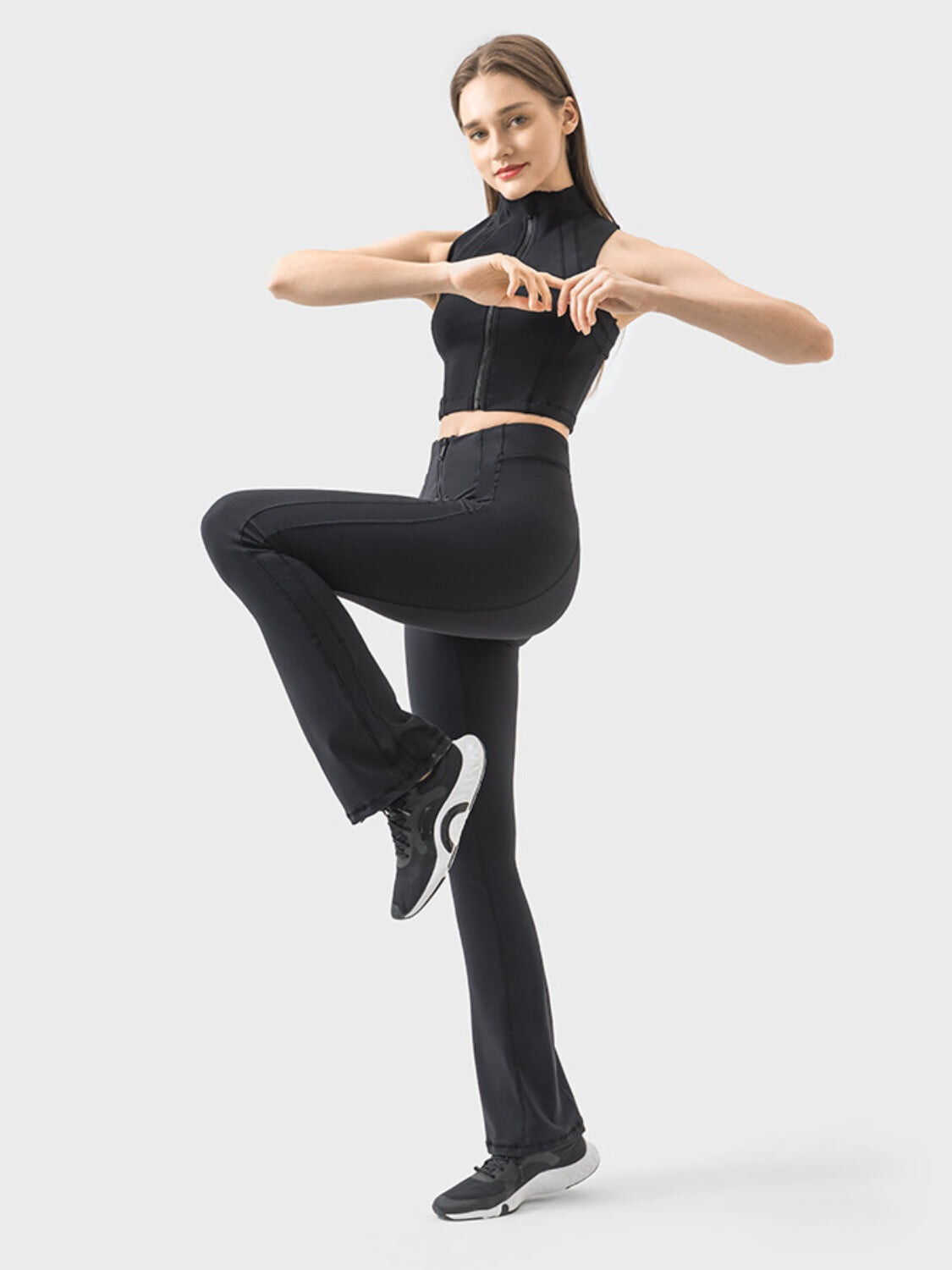 Elevate High Waist Zip Pants