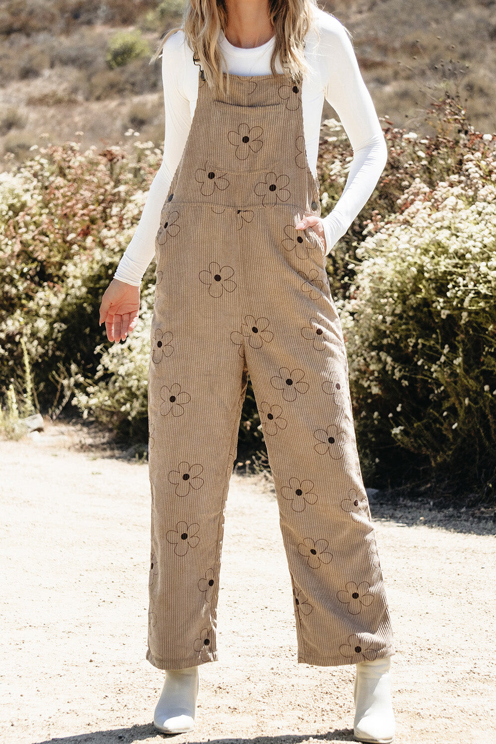 Floral Dune Overalls