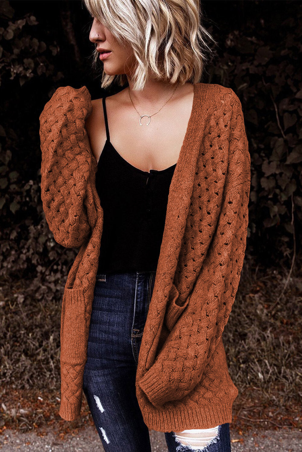 Rustic Weave Cardigan